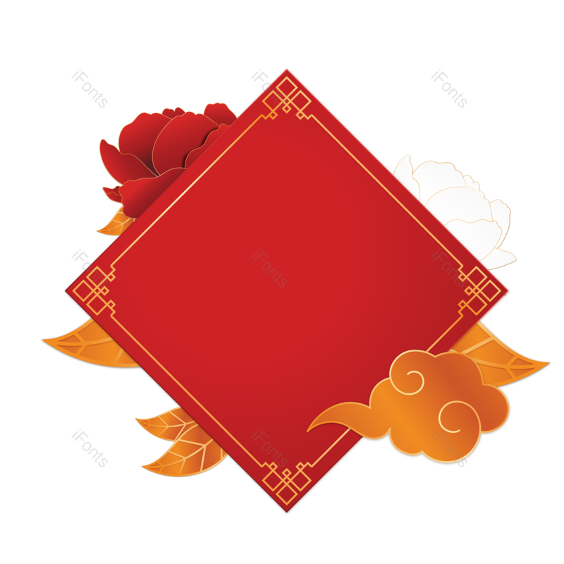 边框图片,装饰元素,节日PNG,中国风免抠素材